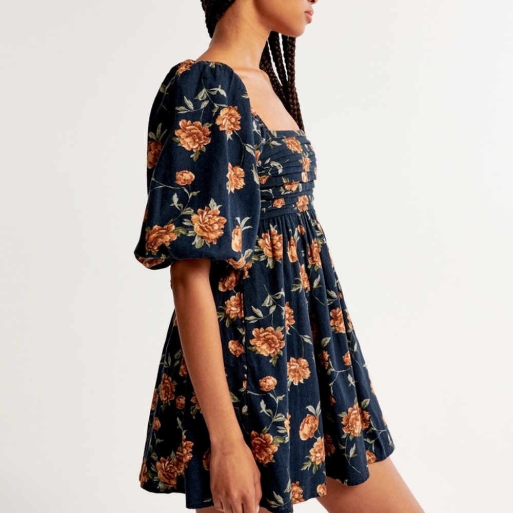 Abercrombie Navy Floral Dress